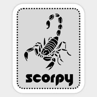 scorpio - ScorpyLogo T-shirt for Birthday Gift Sticker